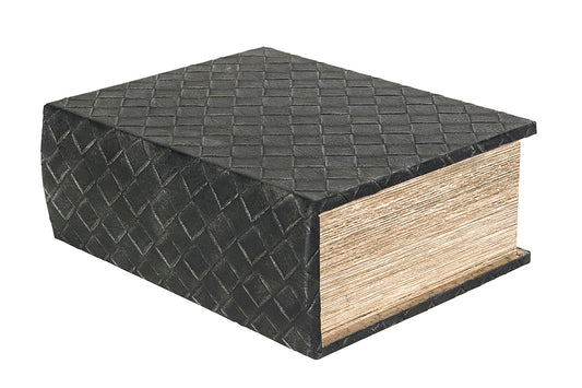 Vinbox Boklåda Flätad Läder