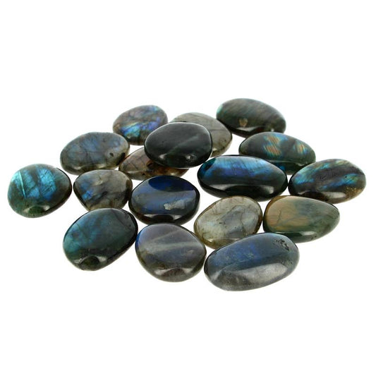 Labradorit från Madagaskar - extra platta i AAA-kvalitet