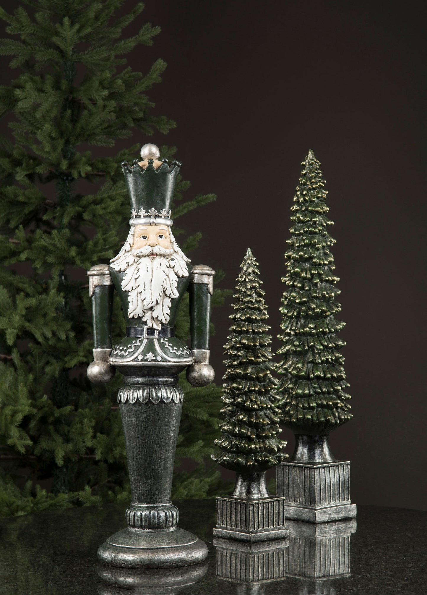 Gran Lyx Mörkgrön/Svartbrun