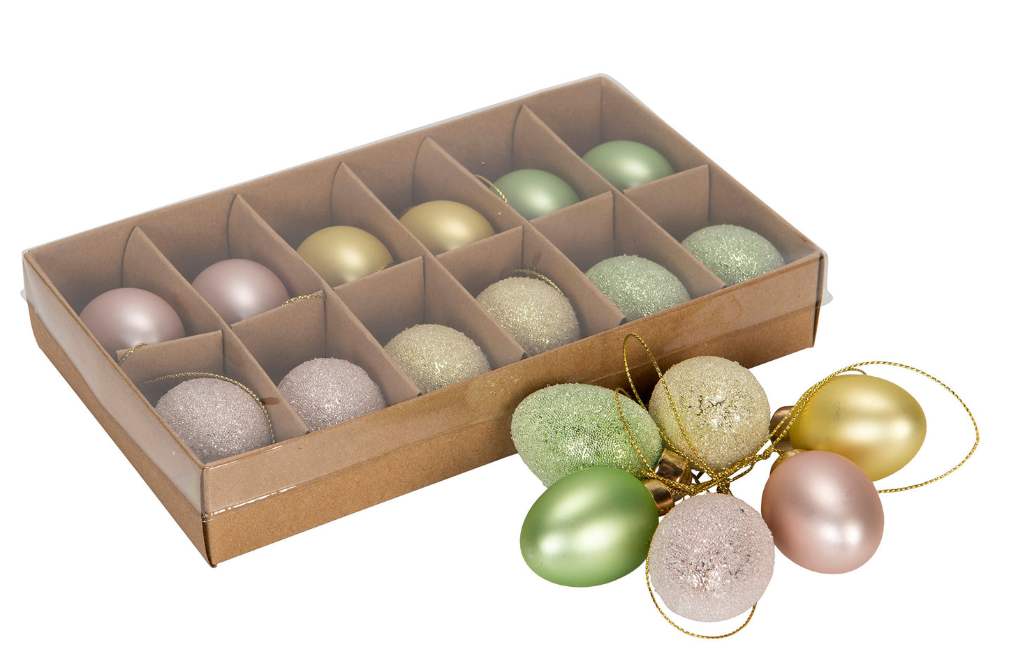 Ägg Glas häng pastell 12-pack