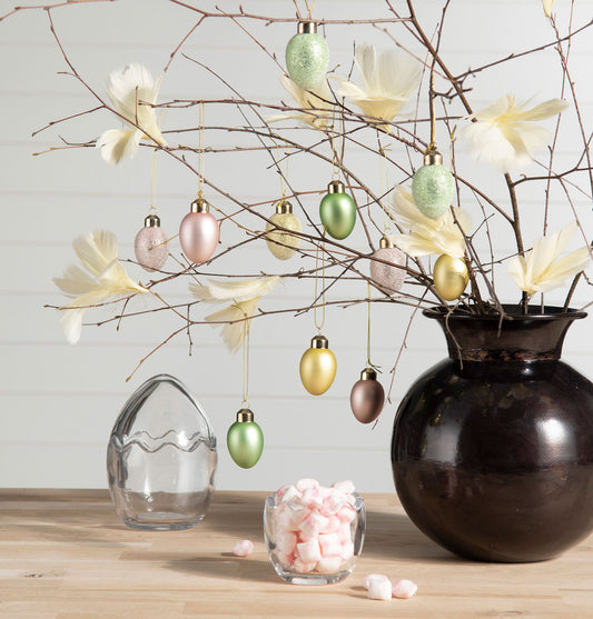 Ägg Glas häng pastell 12-pack