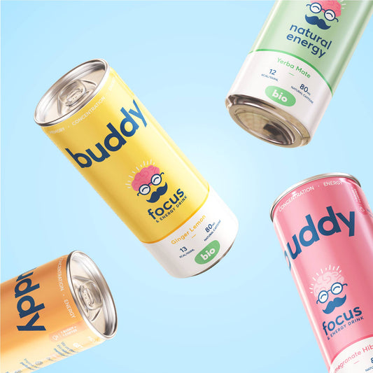 Buddy Naturlig och ekologisk energidryck: Mango Passion