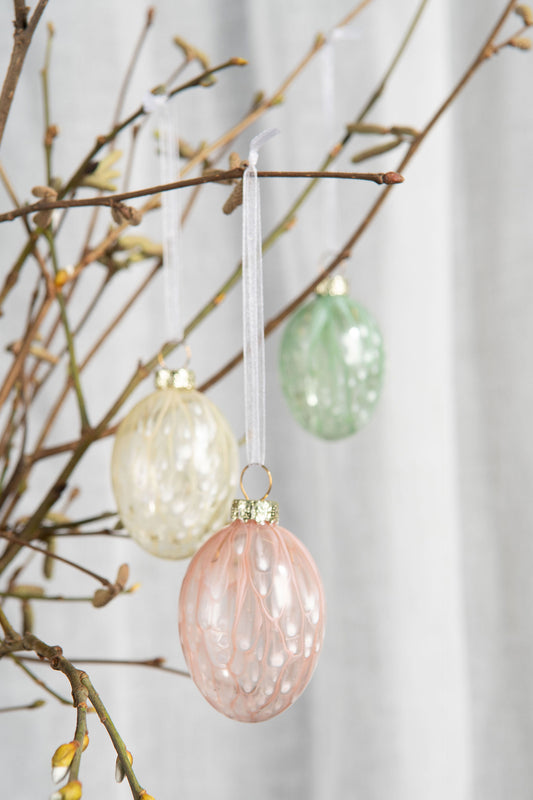 Ägg Glas målade 6-pack