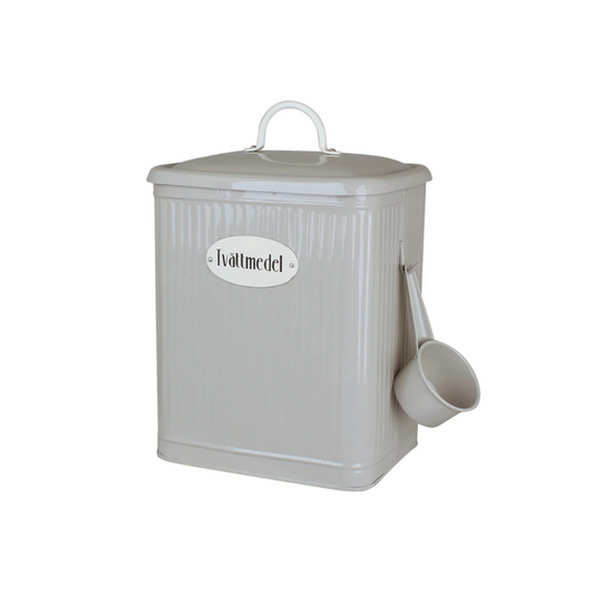 Plåtburk Hugo Tvättmedel Beige