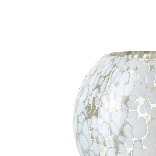 Party Värmeljushållare L Vit/Isblå