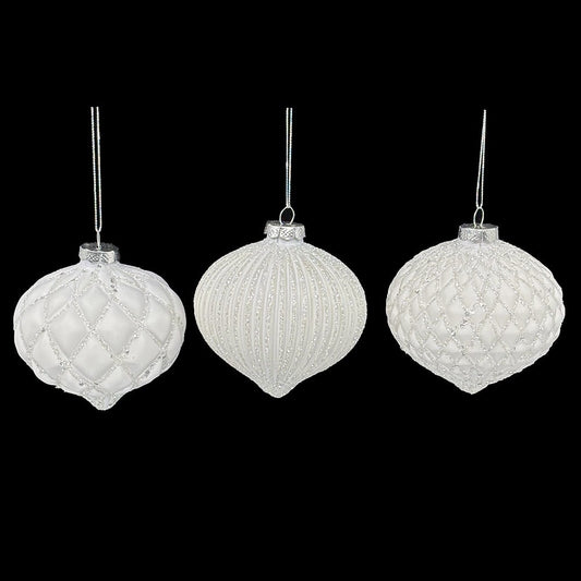 Julkula New York vit ränder 10cm