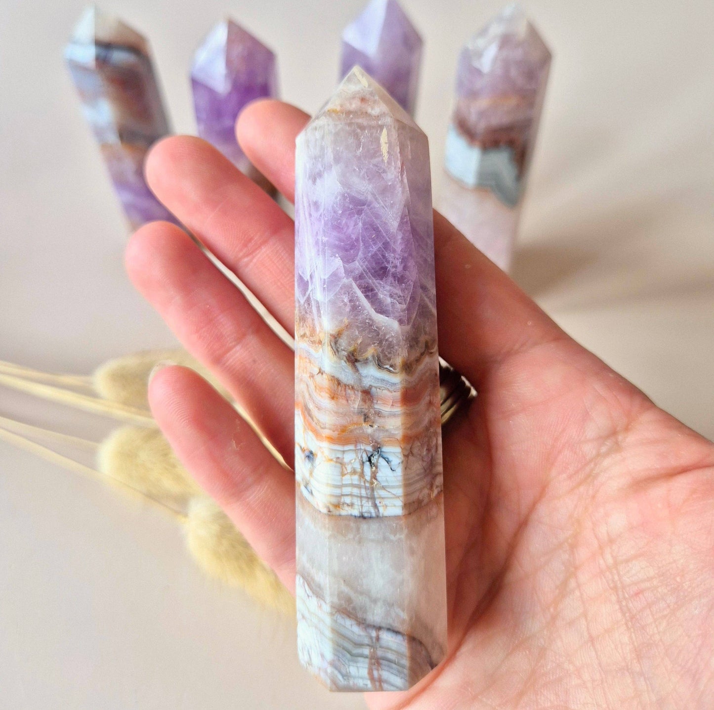 Ametist Agattorn Andlig Ädelsten