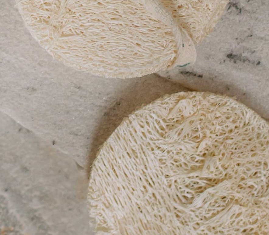 Luffa Peeling Pads Naturkosmetik Wellness Ansiktsbehandling Spa: Enstaka kuddar bulk