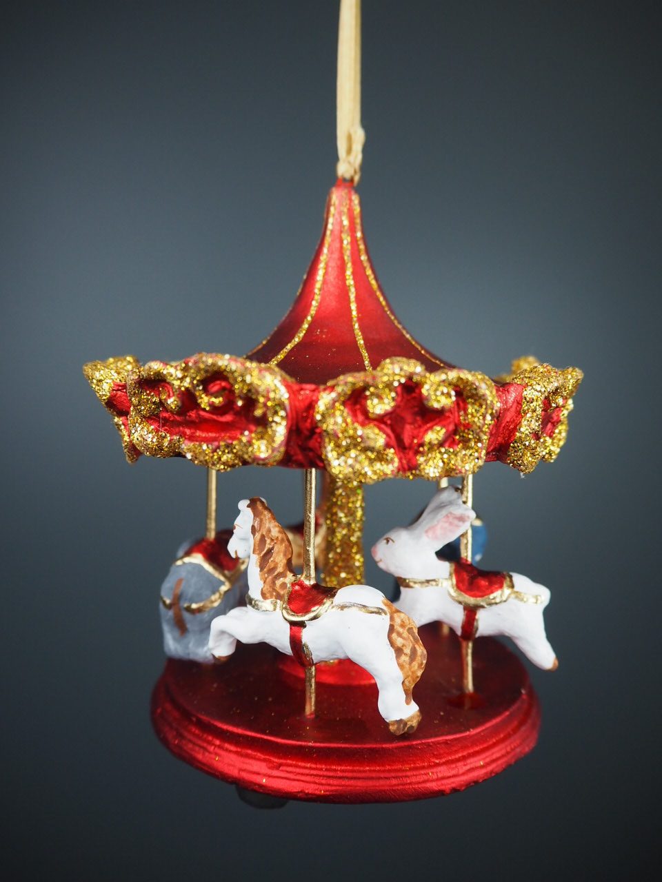 Karusell m. 5 olika djur