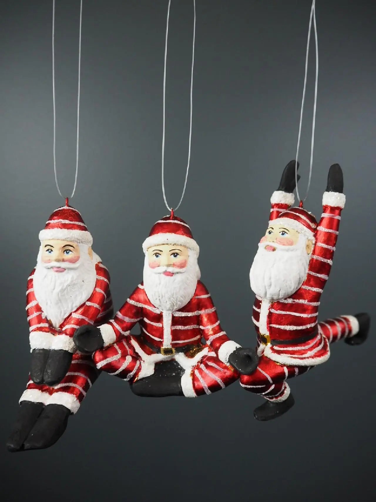 Yoga Santa Red Striped