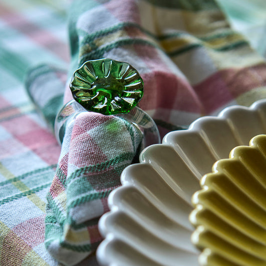 CARINA Servettring, Grön/klar