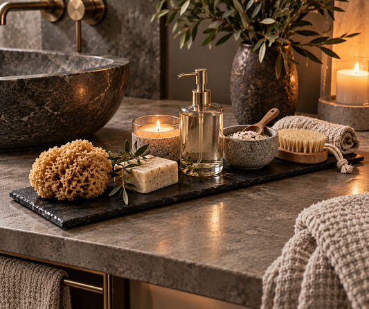 Skifferfat för badrum & Self-care