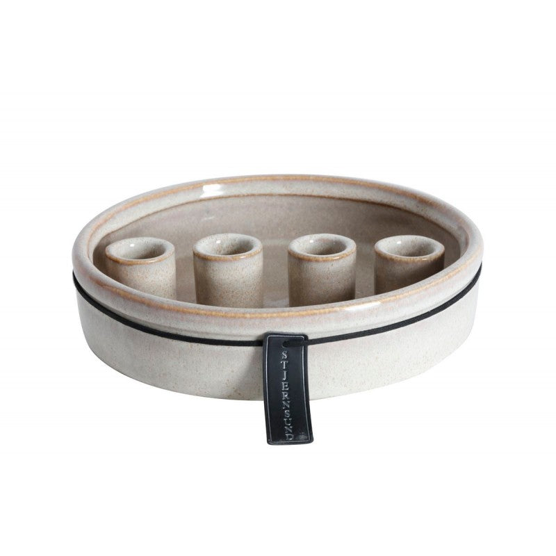 Adventsljusstake keramik Stjernsund