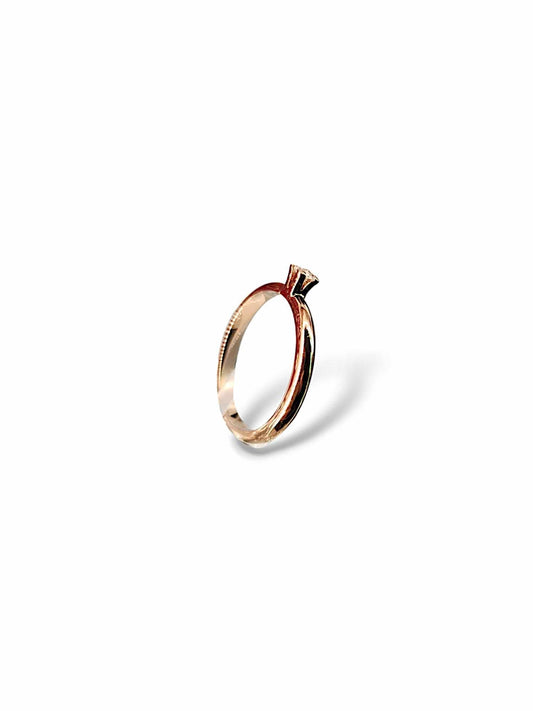Sweeten 0,06ct Ring Roséguld