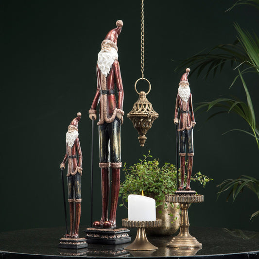 Tomte med käpp stor