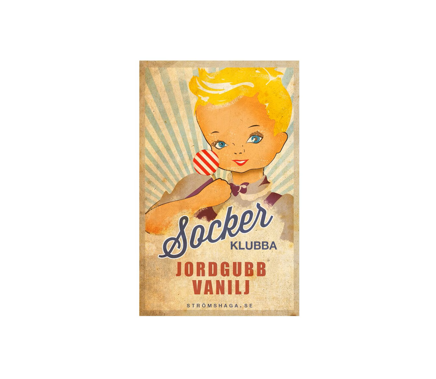 Sockerklubba Jordgubb/Vanilj