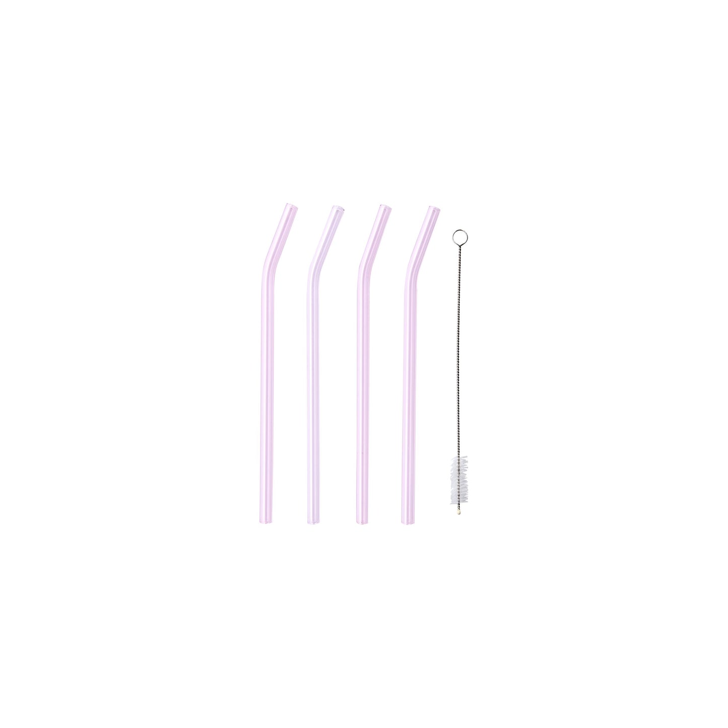 Cocktail Sugrör Rosa, 4-pack