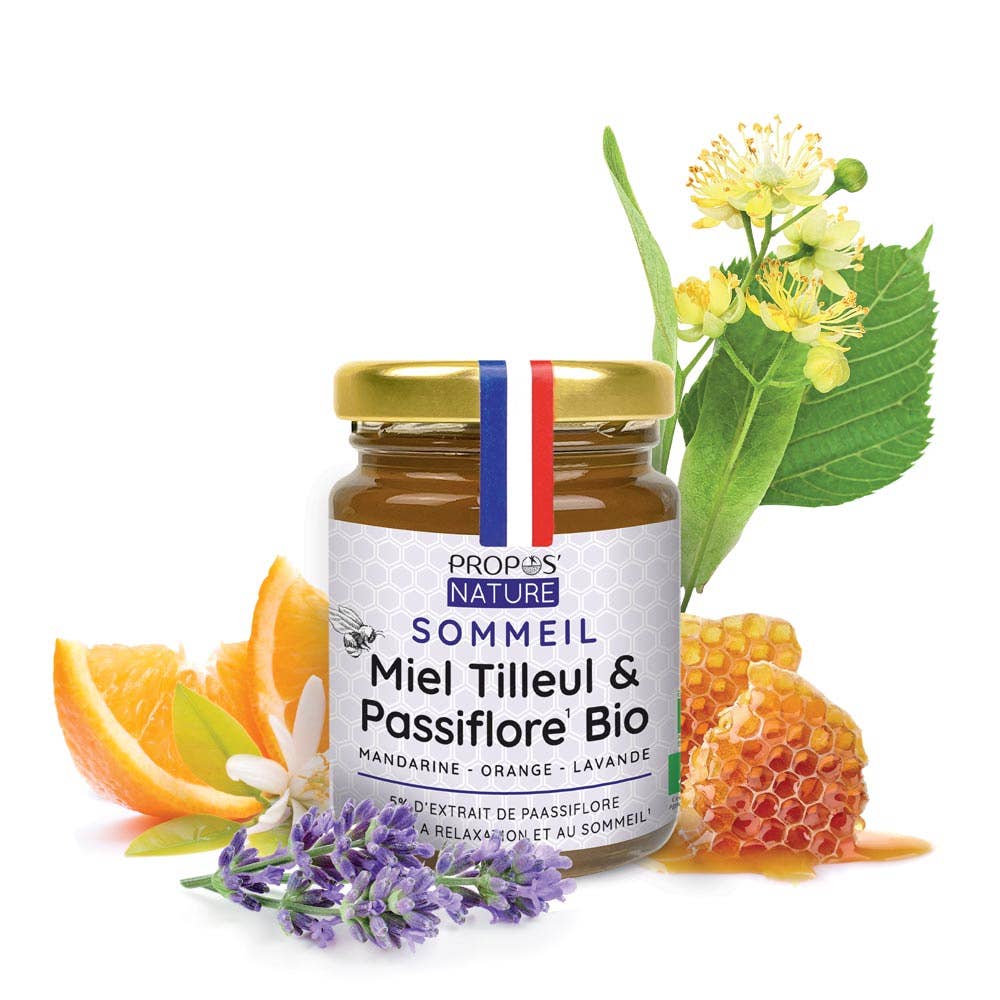 Ekologisk sömnblandning, honung, passionsblomma, lavendel