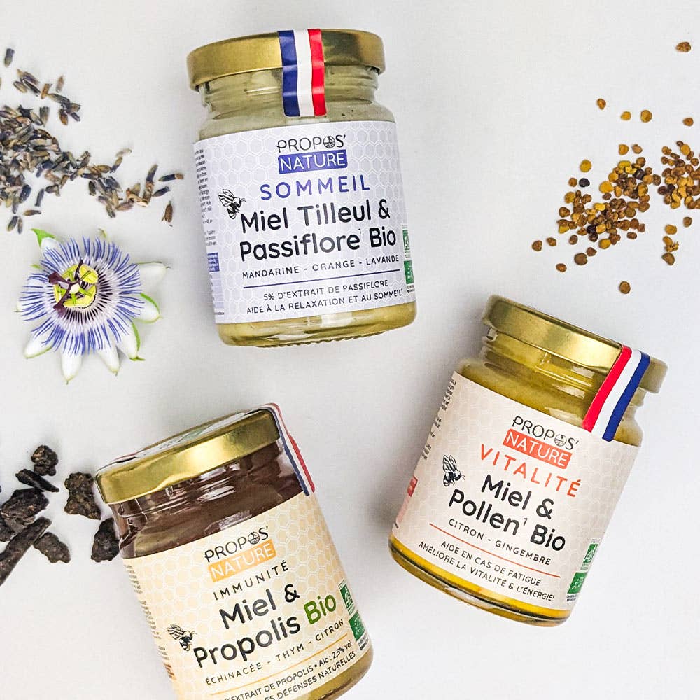 Ekologisk sömnblandning, honung, passionsblomma, lavendel