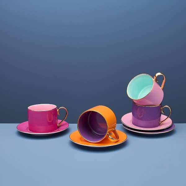 FANCY COLORS 4 koppar med fat | Werner Voß