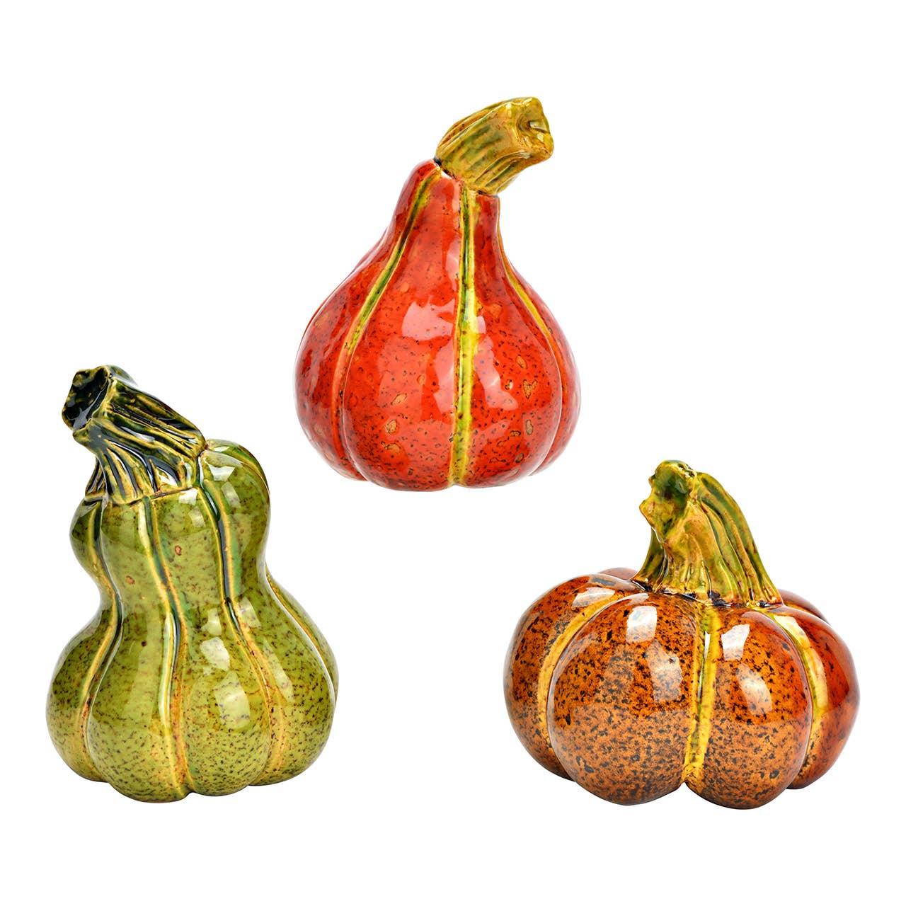 Dekorationspumpor i stengods 3-pack