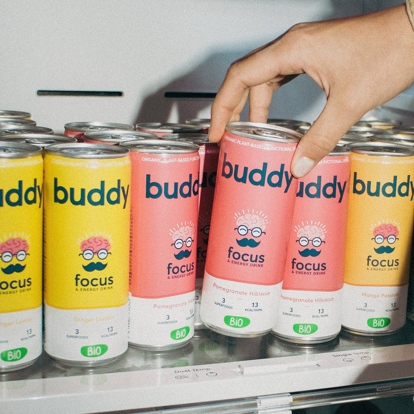 Buddy Naturlig och ekologisk energidryck Granatäpple Hibiskus