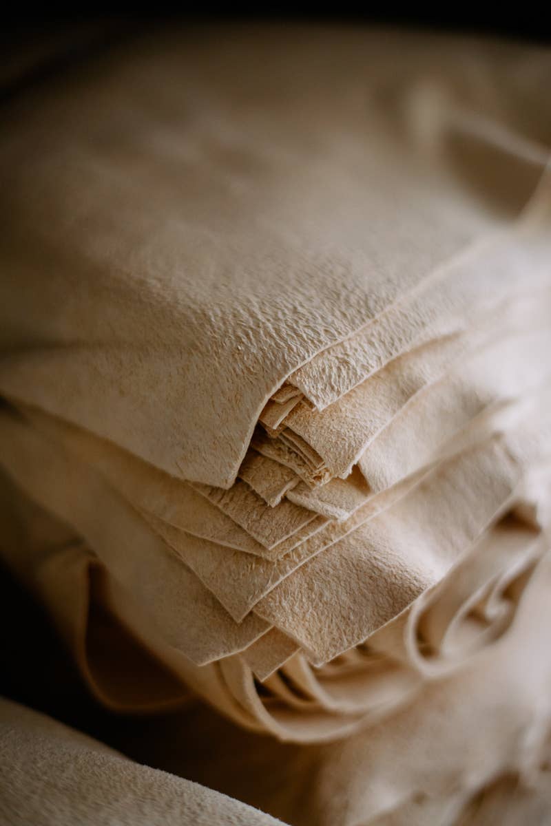 Läderduk i äkta sämskskinn perfekt för polering: Stora