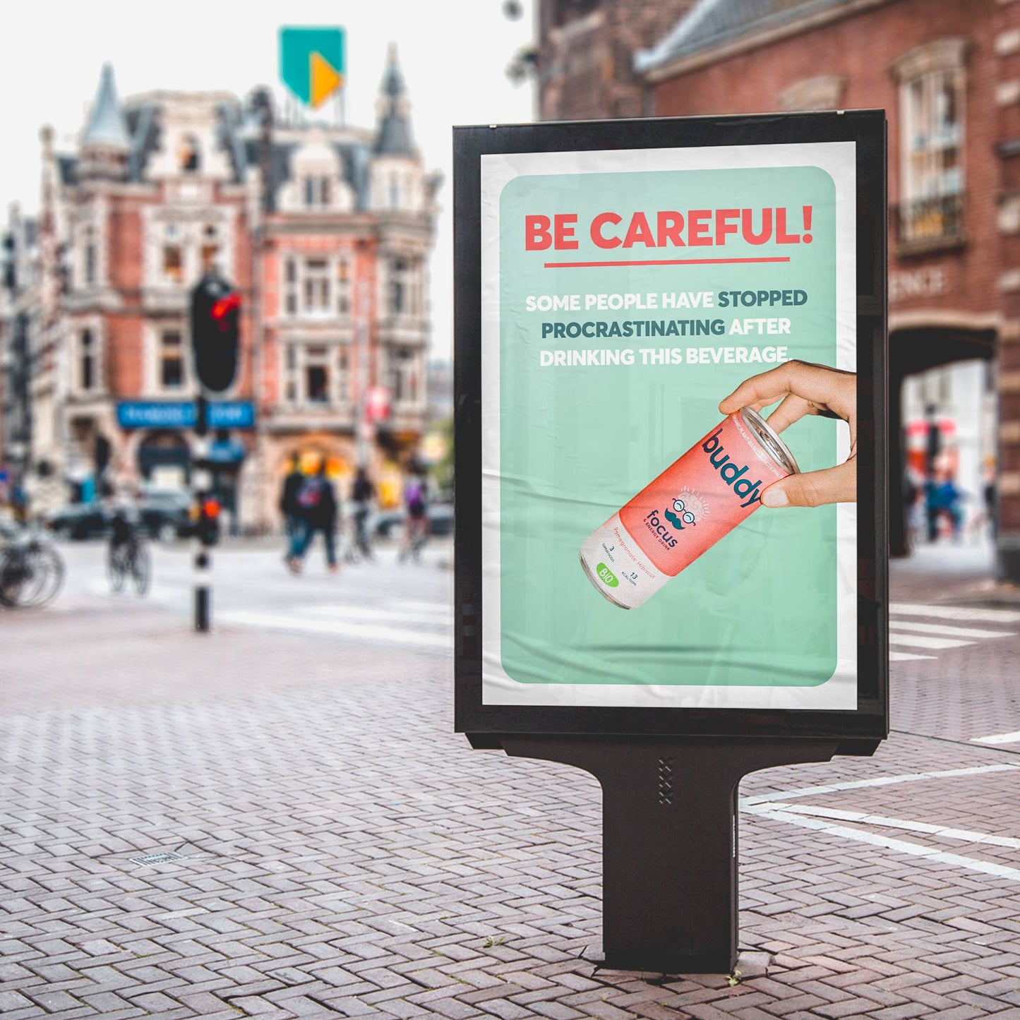 Buddy Naturlig och ekologisk energidryck Granatäpple Hibiskus