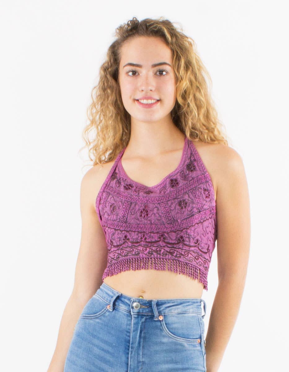 Handsydd Boho Halter Top
