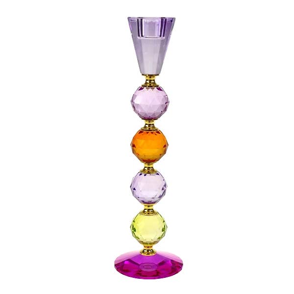 Crystalline Ljusstake i glas Multi