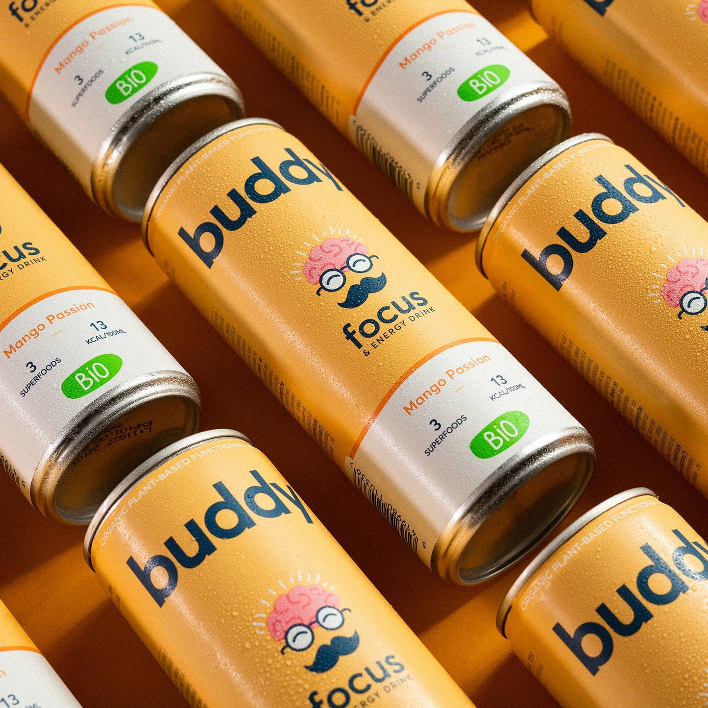 Buddy Naturlig och ekologisk energidryck: Mango Passion