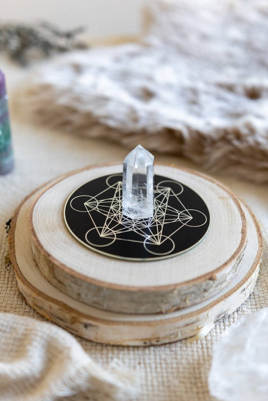 Aplicum × Yoga Junkies,  Crystal Grid Metatrons Kub