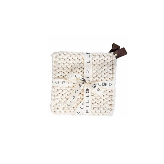 Ribb trivet / Grytunderlägg Ivory 2-pack