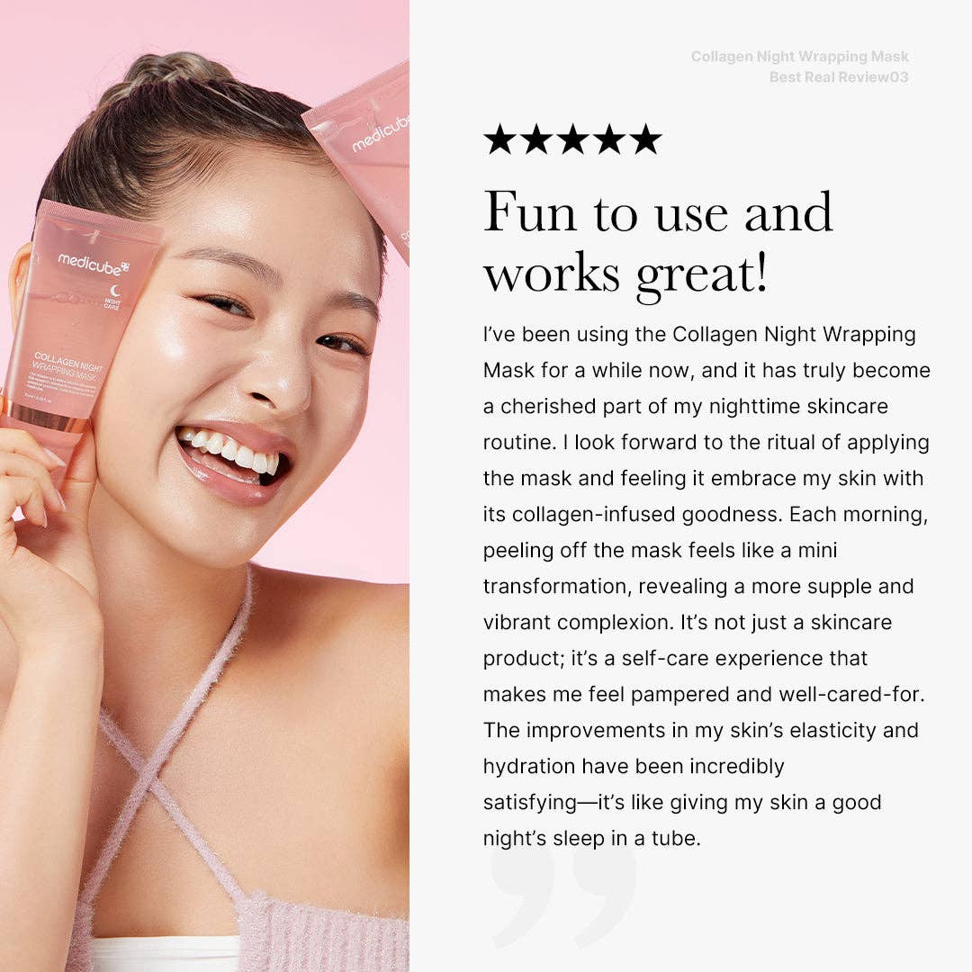 MEDICUBE Collagen Night Wrapping Mask peelingeffekt 75 ml