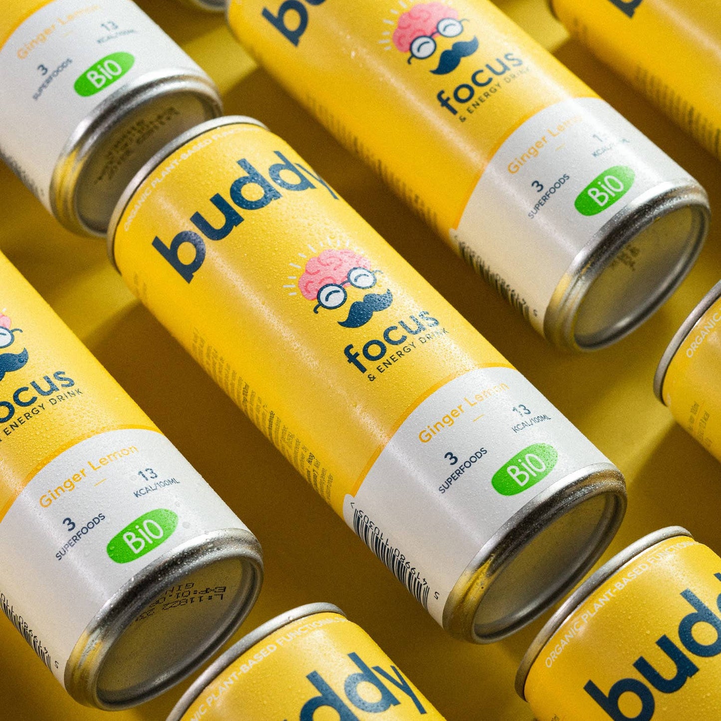 Buddy Naturlig och ekologisk energidryck Citron Ingefära