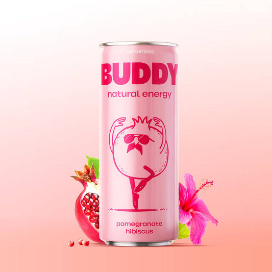 BUDDY Focus & Energy  Mango & Passionsfrukt | 3-pack