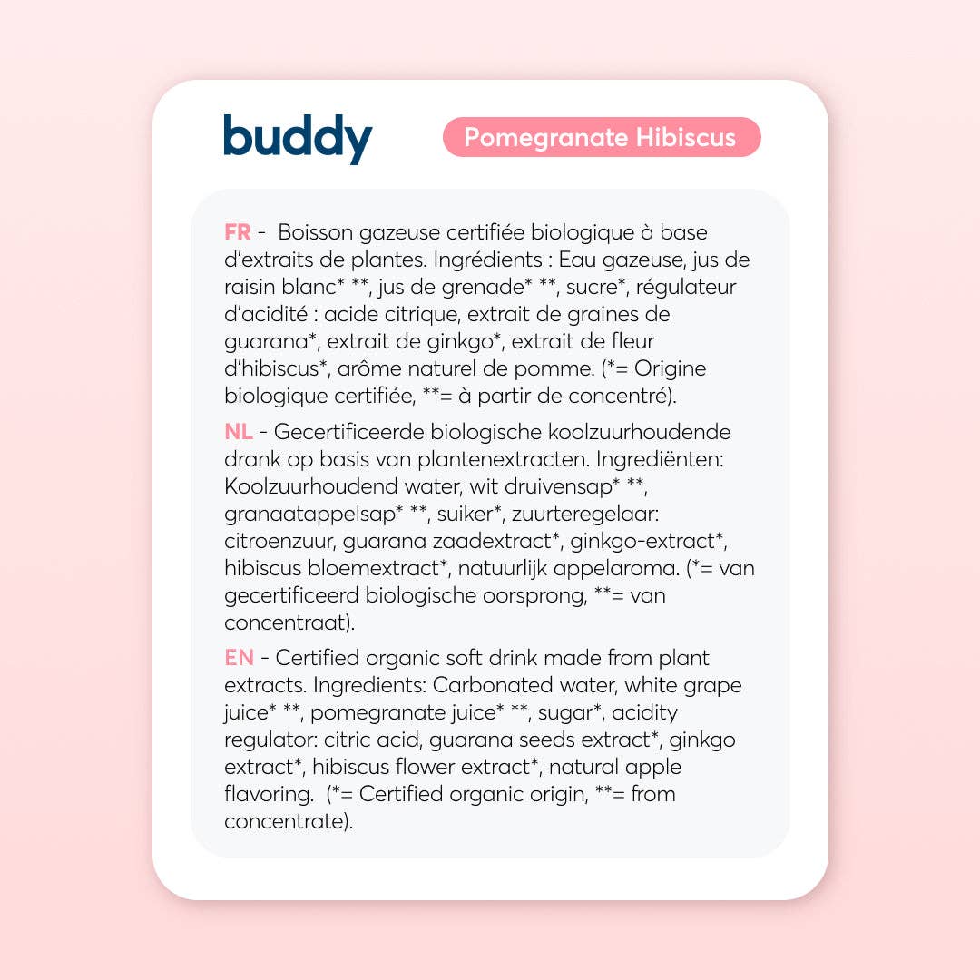 BUDDY Focus & Energy  Mango & Passionsfrukt | 3-pack