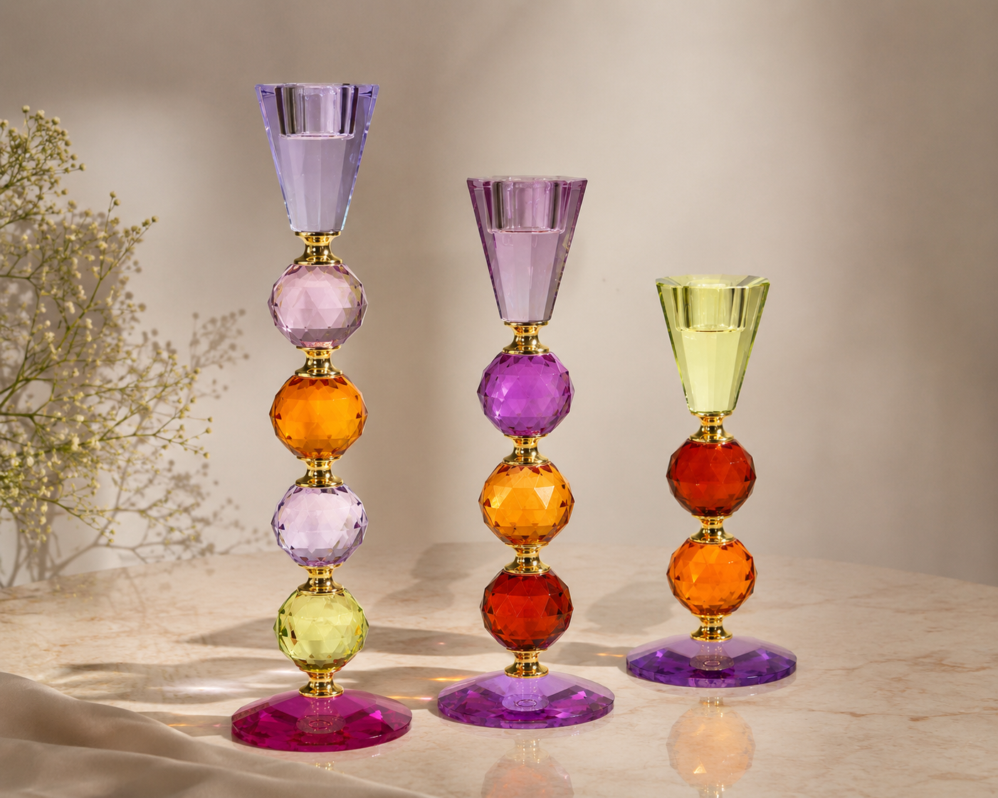 Crystalline Ljusstake i glas