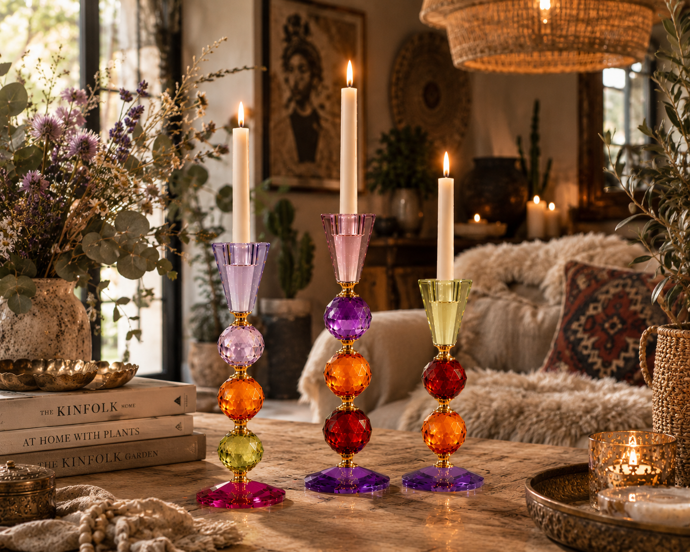 Crystalline Ljusstake i glas