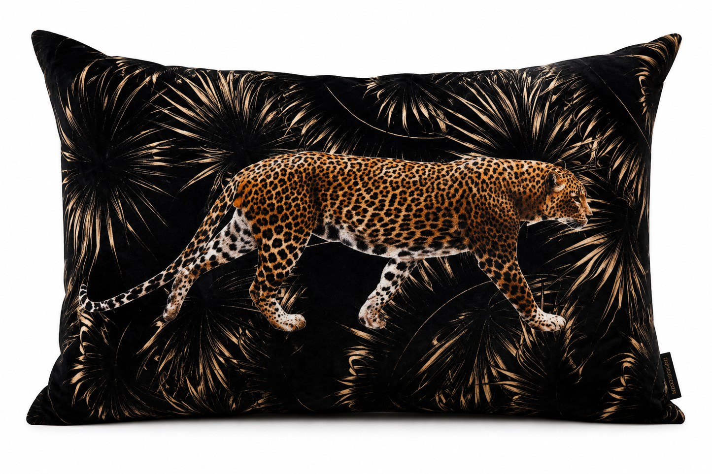 Kuddfodral Leopard Sammet 40 × 60 cm