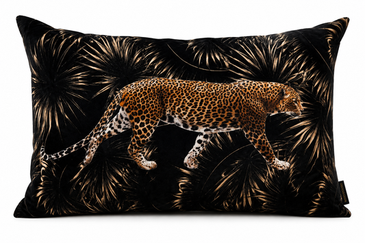 Kuddfodral Leopard Sammet 40 × 60 cm