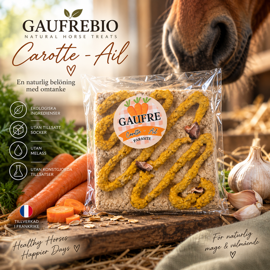 GaufreBio Parasite - Ekologiskt hästgodis med morot & vitlök