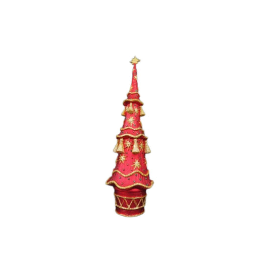 Christmas tree w/tassel red