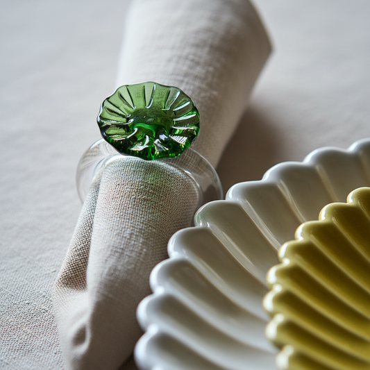 CARINA Servettring, Grön/klar