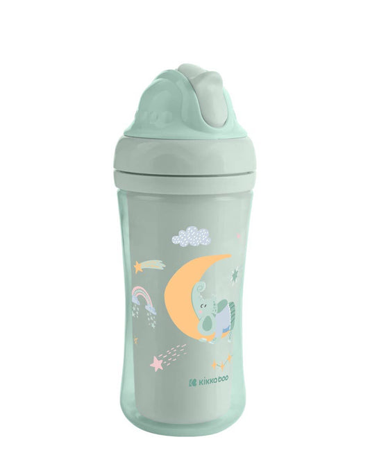 PP-mugg med silikonsugrör 220 ml Moony Mint