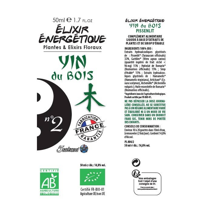 Elixir Energetique Nr 2 Bio Kinesisk Medicin
