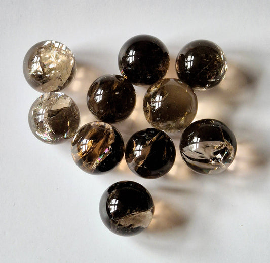 Regnbåge Rökig Kvartskristall Sfär A+ Kvalitet - 1,5-2cm