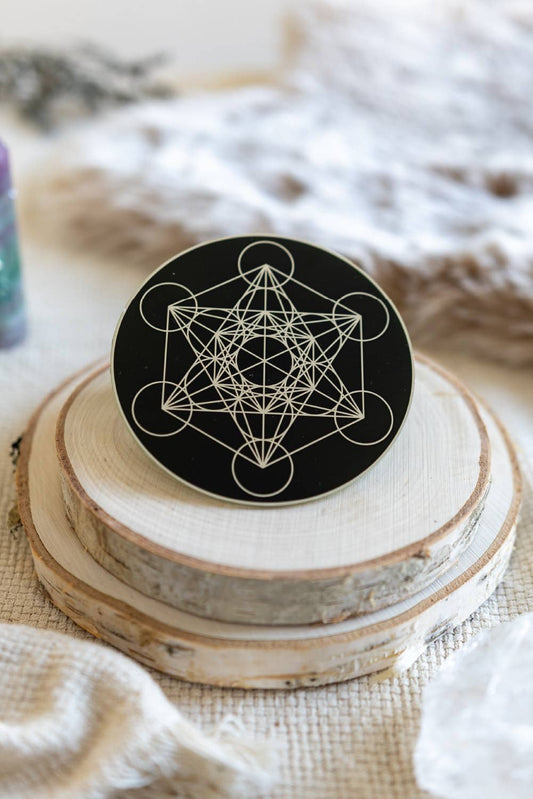 Aplicum × Yoga Junkies,  Crystal Grid Metatrons Kub