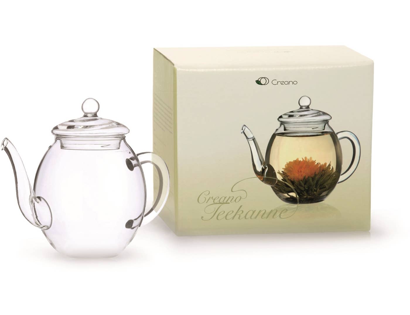 Creano Glas Tekanna med Lock - 500 ml