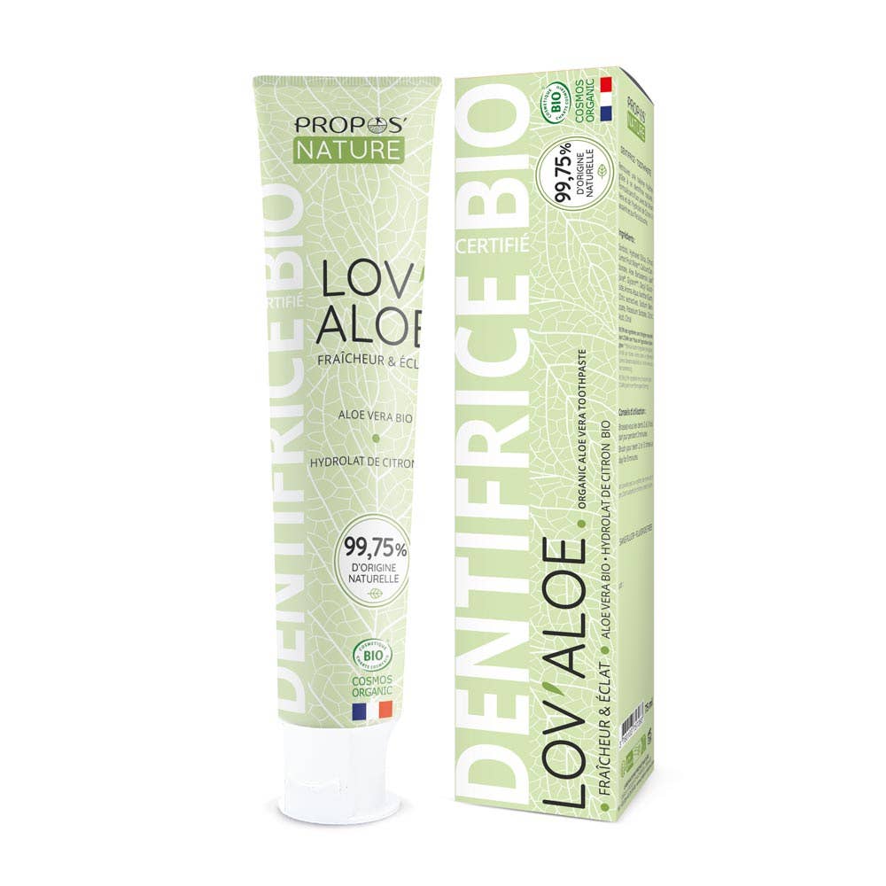 Ekologisk tandkräm Lov'aloe-aloe Vera & Citron -utan Fluor